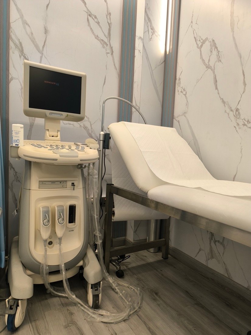 Examination room at Bissan Medical Centre